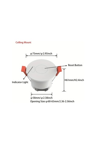 Motion003 Wi-fi 24g Tavan Zigbee3 0 Wifi 24g Mmwave Radar Insan Varligi Hareket Sensoru Isik Anahtari Parlaklik Algilama 110 220v