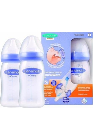 Lansinoh Natural Wave Biberon 2'li Set 240 ML