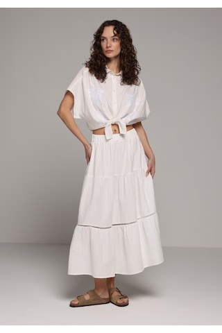 Colin's Colins Maxi Length Düz Kadın Beyaz Etek Cl1080371 Q1.v2 Wht