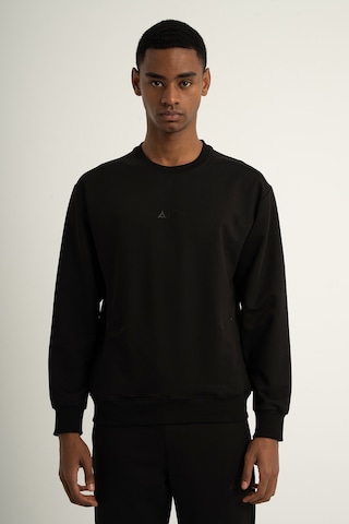 Airlife Sports Club Sz 3 Erkek Sıfır Yakalı Sweatshirt Siyah