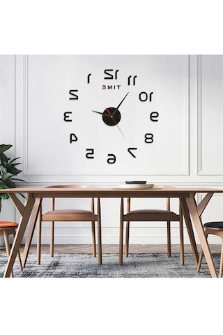 Trendooze Stil Sessiz Saati Renkli Renki Nordic Işıklı Duvar Dekoratif Çok Çok Çalışan Akrilik 40cm - Ep Çok Renki