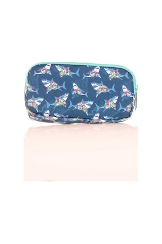 Kaukko Kids 3 Bölmeli Kalem Çantası Fast Shark Mavi L8167