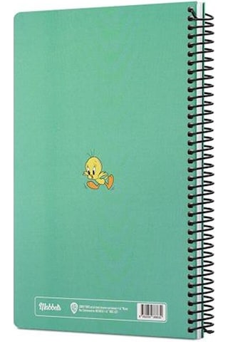 Mabbels Spiralli Defter Looney Tunes Im Perrfect Yeşil 80 YP 17x24 DFT-388630 Yeşil