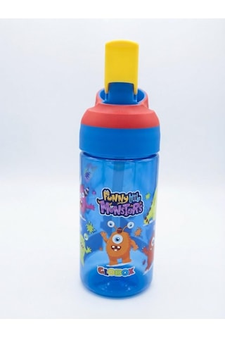 Saygılıofis 3114 Desenli Matara 500 Ml Sevimli Canavarlar Beyaz
