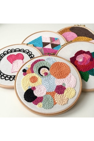 Mina Carin Marka Punch İğnesi Seti, 3 Farklı İğne Ve İplik Geçirici