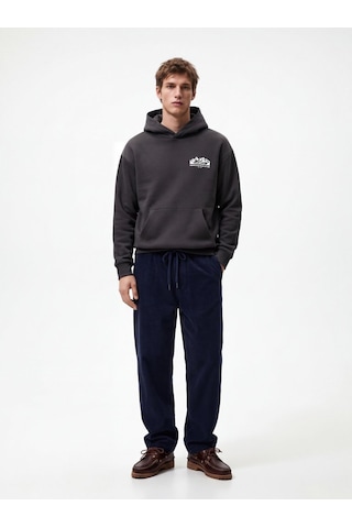 LTB Baggy Kadife Fitilli Lacivert Pantolon
