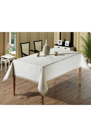 Fransız Dantelli Kdk 160x300 Masa Örtüsü