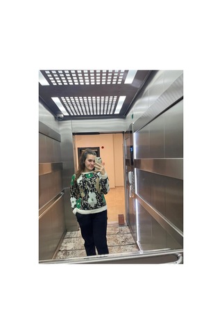 Youknitwear You Daisy Bisiklet Yaka Triko Kazak Ekru