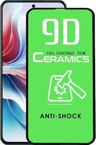 Oppo Reno 11f İle Uyumlu Tam Kaplayan Seramik Nano Esnek Ekran Koruyucu Cam
