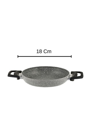Diez 18 Cm Granit Ezme Sahan Gri Yanmaz Yapışmaz
