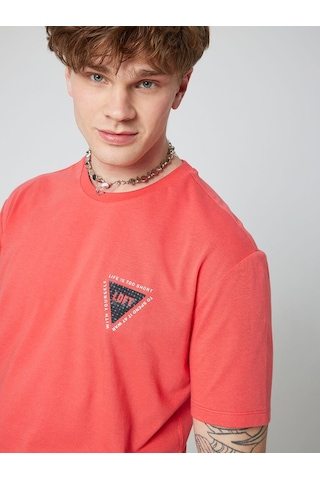 LOFT Loose Fit Erkek Tshirt K.kol Lf2028633 Q1.v1 Kırmızı