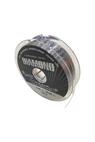 Bauer Diamond Titanium Plus 0.45 Mm 100 Mt Makara Misina - Renk: Füme 25 Kg