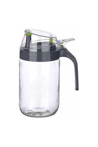 Cam Yağdanlık - Kulplu Sirkelik Sosluk 660Ml