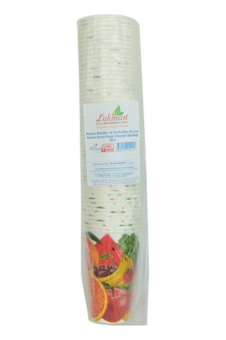 Karton Bardak 12 Oz Kullan At Sıcak Kağıt Otomat Bardağı 50 Li 1 Paket Diğer
