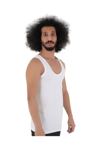 Cennetoğlu 3'lü Paket Erkek Atlet Pamuklu Beyaz Beyaz