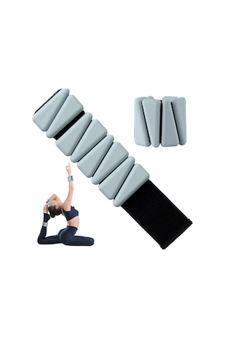 Gymo Pro Series Ayarlanabilir Silikon Bilek Ağırlığı 2x500gr Üçgen Nane Yeşili Mint