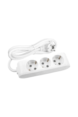 Avarson 3'lü Üçlü Priz Topraklı Kablolu 3x1,5 Ttr 10 On Metre