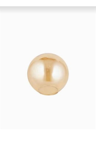 Bal Renk Glop Cam - Avize Fanusu - 15 Cm Çap - E27 Ampul Uyumlu