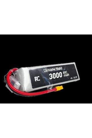 Masterflight 22.2v Li-po Pil - 3000mah 80c 6s Lityum Polymer Batarya