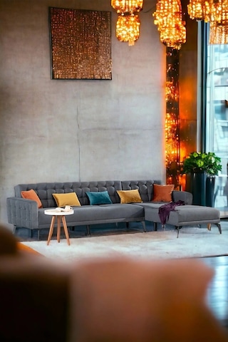 Bonn Yataklı Köşe Koltuk Takımı - Gri