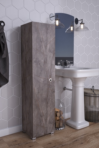 Saltık Banyo Antre Balkon Mutfak Dolabı Kiler Gri