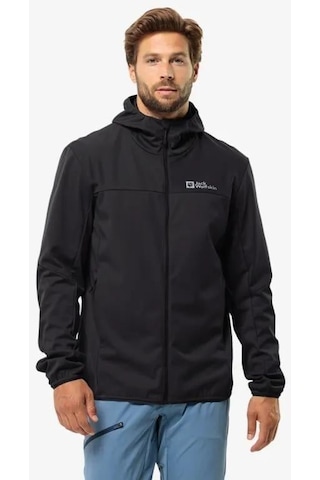 Jack Wolfskin Feldberg Hoody M Erkek Ceket-siyah Siyah