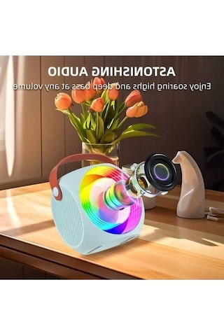 Artfulabode Mikrofonlu Karaoke Kablosuz Jzr-gy Hoparlör, Günü Ev/dış Doğum Partisi 2 Da