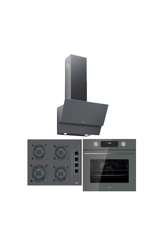 Teka Chef 4 GBC 64002 - HAK 625 - ATV 60 Pro Ankastre Set Gri