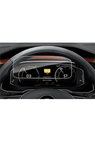 Vw Passat B8-8.5 Dijital Gösterge Ekran Koruyucu - Kırılmaz Şeffaf Nano Teknoloji