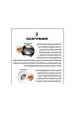 Sofram Soft Büyük Boy Çaydanlık 170 Big Size Inox