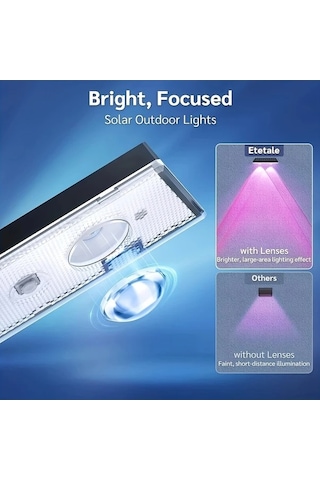 Trendooze 4 Paket Güneş Enerjili Rgb Dış Mekan Rv Çit Lambası Renkli Dekoratif Aydınlatma