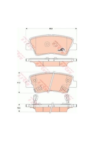 Hyundai Bayon 1.4mpı 2021-2024 Trw Arka Balata Netpar24934