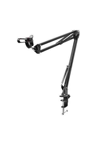 Techtic Telefon Tablet Masa Telefon Tutucu Kıskaçlı Uzun Kol