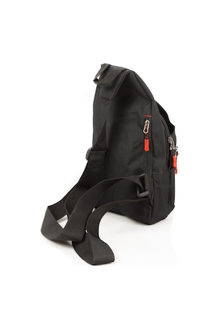 Tek Omuz Askılı Çapraz Kadın Erkek Motosiklet Kurye Sırt Omuz Göğüs Çantası Siyah Bodybag 2213 Siyah