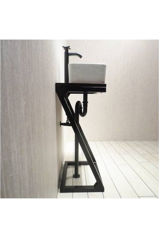 Lavabo Altlığı Lavabo Dolabı Metal Ayaklı Evye Çok Renkli