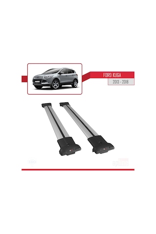 Ford Kuga 2013-2018 Arası Fly Model Ara Atkı Tavan Barı Gri