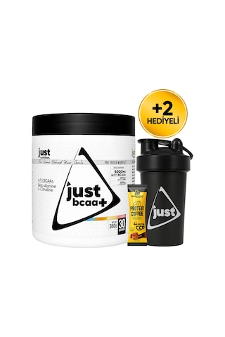Just Nutrition Bcaa Amino Asit Tozu 360 Gr 30 Servis Karışık Meyve + Shaker + Protein Kahve Hediyeli