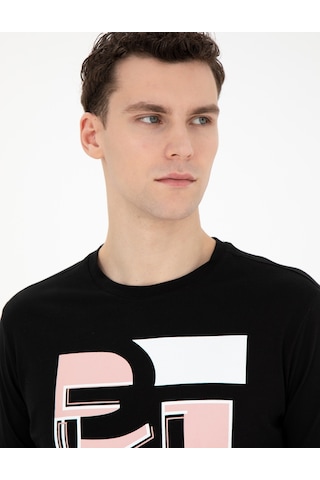 Pierre Cardin Erkek Siyah Tişört 50280964-Vr046 Siyah