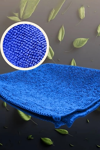 Çok Amaçlı Mikrofiber Temizlik Bezi Mavi 40x40 Cm Temizlik Bezi Araç Temizleme Kurutma Bezi 5 Adet Diğer