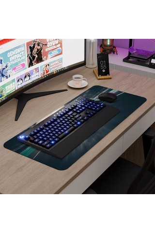F1 Gaming Mouse Pad Kauçuk Kaymaz Taban Mousepad V1, 70x30 Xl