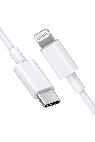 Apple Uyumlu iPhone Type-c To Lightning Hızlı Data Şarj Kablosu 1metre Beyaz Özel 1-Beyaz