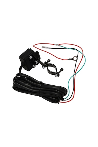 Honmex 12v Atv Elektrikli Vinç Parçası: Rocker Thumb Anahtar, Montaj Braketi, 2.5m Kablolu Röle Kontrolü, Su Geçirmez Abs+nilon