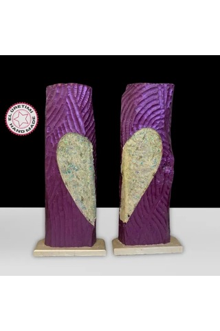 Uretti-yaşar 3037 - El Yapımı 2'li Dekoratif Kalp Desenli Lamba 2 Adet