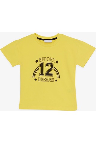 Breeze Kız Çocuk Taytlı Takım Rakam Baskılı 3-7 Yaş, Sarı-sarı Sarı