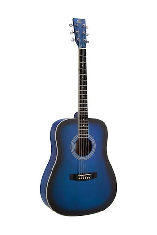 Sx Sd104kbus Akustik Gitar Blue Sunburst