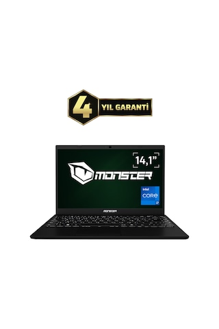 Monster Huma H4 V5.2.3 Black i7-1255U 8 GB 500 GB SSD 14.1" Free Dos FHD Dizüstü Bilgisayar