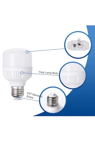 60 Watt Torch Dobled Tasarruflu Ampul E27 Beyaz Işık 1. Kalite