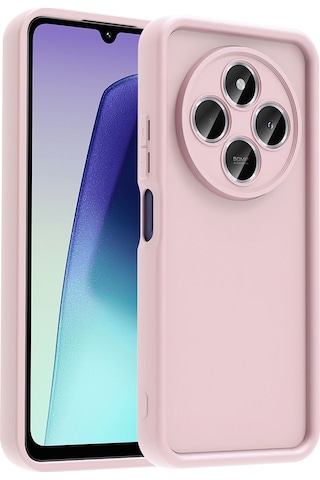 Biriva Home Redmi 14c Kılıf Kamera Korumalı Ananas Kapak - Pembe Pembe