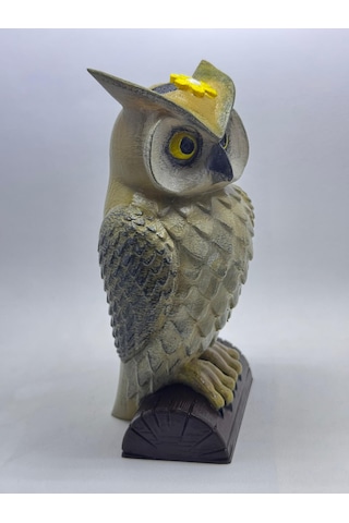 El Yapımı Baykuş Figürü - Dekoratif Baykuş Biblosu
