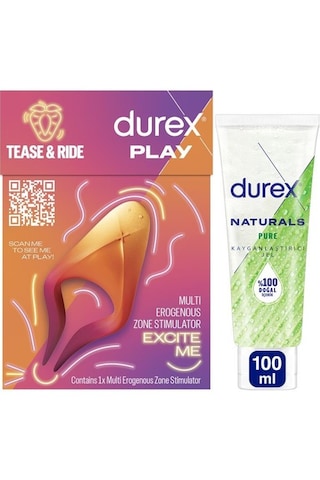 Durex Çoklu Erojen Bölge Uyarıcı + Naturals Pure Kayganlaştırıcı Jel 100 ML